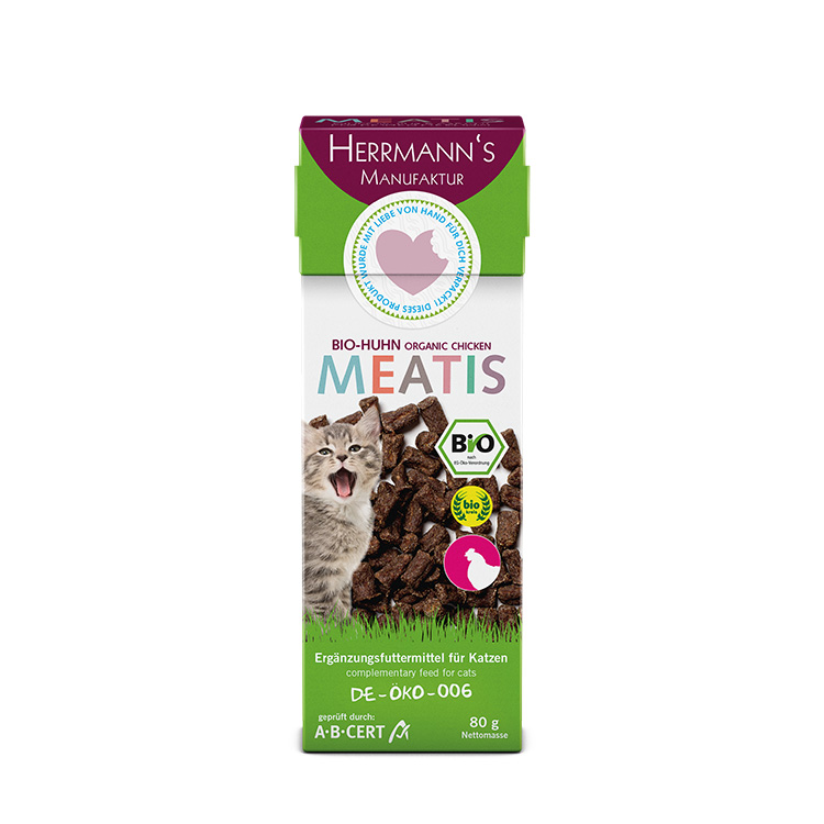 Herrmann’s priboljški Meaties za mačke z BIO piščancem